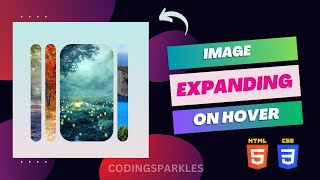 Image expanding on hover | HTML CSS | CSS flexbox