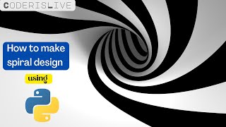 How to make Spiral design using Python Turtle Graphics | CoderisLive| #python #turtle #spiral Net Worth