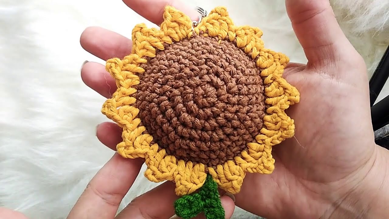 Amigurumi Ayçiçeği Anahtarlık #amigurumi #amigurumianahtarlık #amigurumikeychain