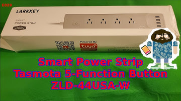 Smart Power Strip | Tasmota 5-Function Button | ZLD-44USA-W