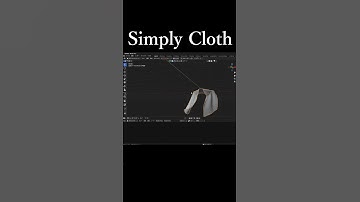 Blenderのアドオン「Simply Cloth」の紹介動画です。概要欄にURLがあります。#blender #addon #simplycloth