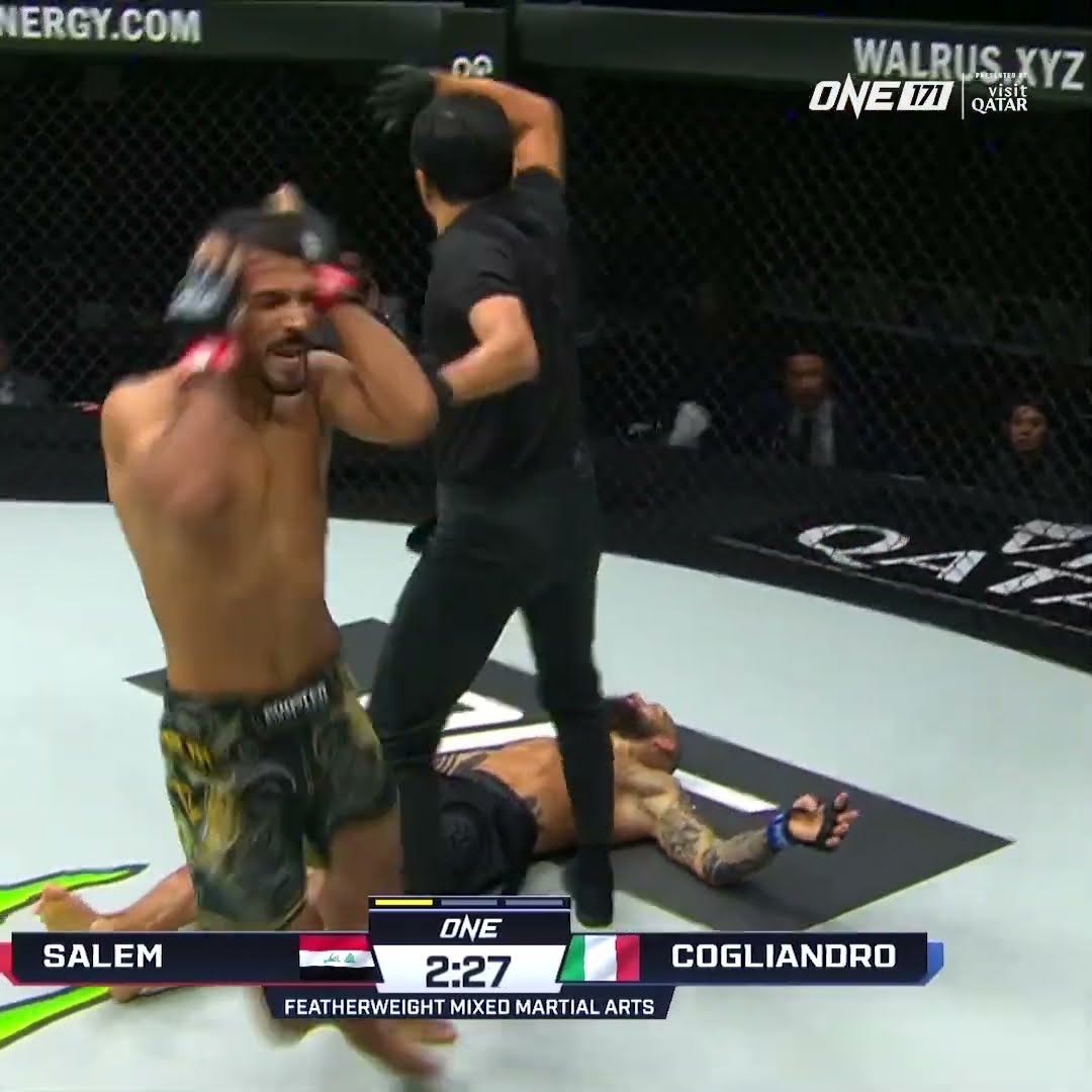 Starting with a BANG ? Hussein Salem debuts with a first-round KO of Walter Cogliandro!