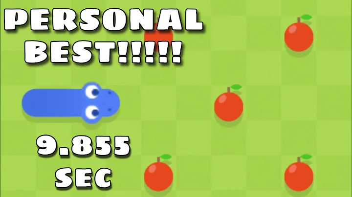 [PB] 9.855s Google Snake SPEEDRUN [25 apples, Normal Mode, Small Map]
