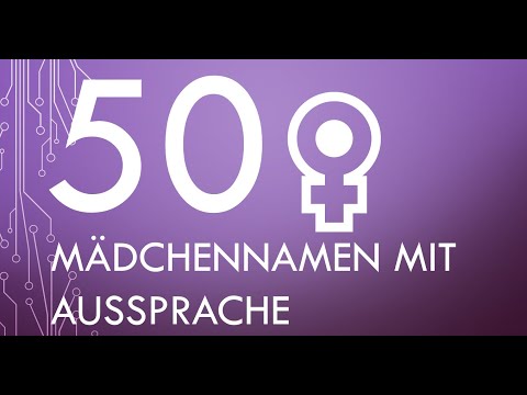 Video: Männernamen beginnend mit 