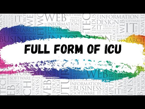 ICU full form || ICU ka full form kya hota hai