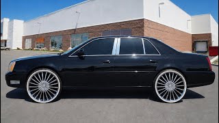 2001 Cadillac Deville DHS on 28s