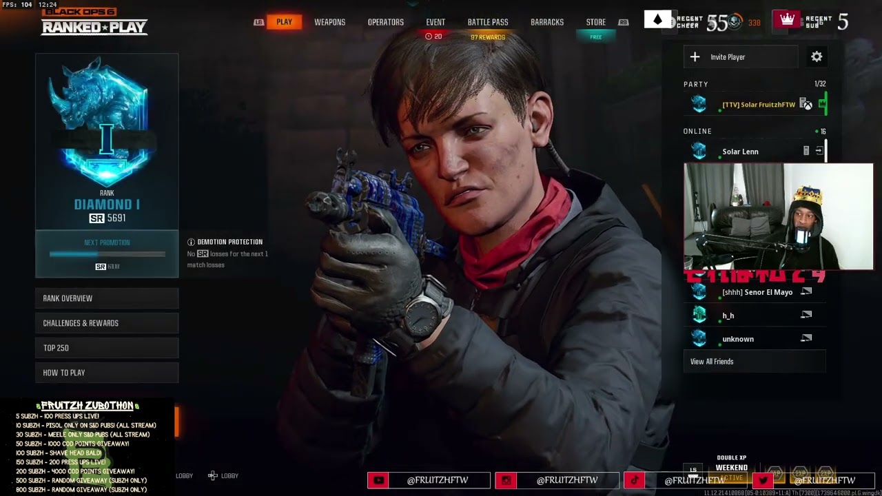 FRUITZH CONTROL AND GRAPHICS SET UP BLACK OPS 6