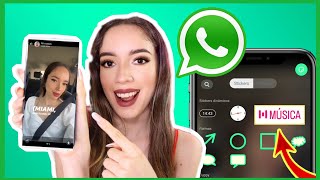 COMO PONER MUSICA en ESTADOS de WHATSAPP 2024 ✅ Fácil y Rápido