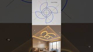 new p o p ceiling design marking ✍️ #shorts #design #drawing #art