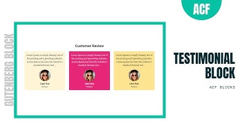 Gutenberg Testimonial Block | ACF Blocks