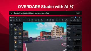 OVERDARE Studio com IA | Crie Seus Próprios Jogos Sem Programar