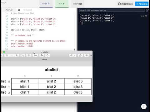 Python: Listas bidimensionales - YouTube