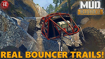 SpinTires MudRunner: HARDEST ROCK BOUNCER MAP! Exclusive Preview + UNRELEASED!