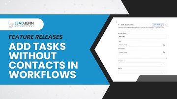 Add Tasks Without Contacts in Workflows