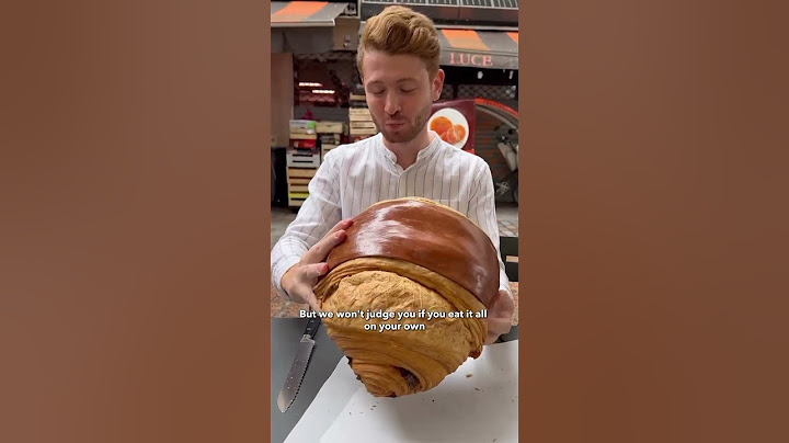 Have you ever had a giant croissant before? 🥐
