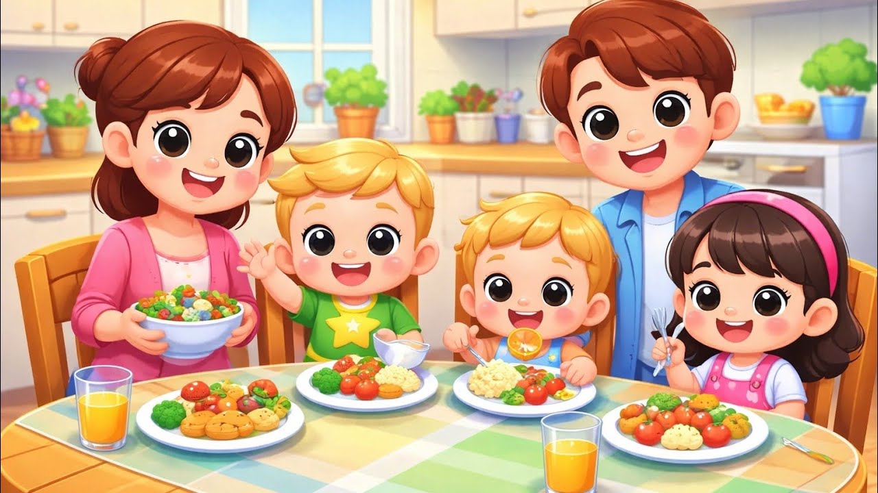 Das Gute-Manieren-Lied für Kinder 🥳 | Lernen & Spaß am Tisch, Spielen & Niesen | Kinderlied Deutsch🎶