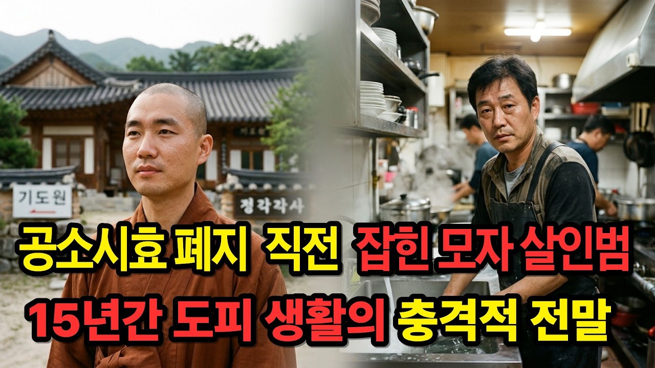 스님 앞에서 맹세하고 사라진 모자 살인범… 충격의 15년 도피 행각