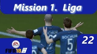 Mission 1. Liga Teil 22 -- Kein Start nach Plan -- FIFA 18 Trainer Lets Play