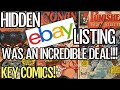 Hidden comic book ebay listing was an incredible deal