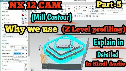 nx cam z level profile || z level profiling in nx cam || nx cam ||