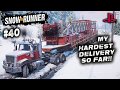 SNOWRUNNER /ON PS4/ #40 /MY HARDEST DELIVERY/ North Port ALASKA GAMEPLAY.