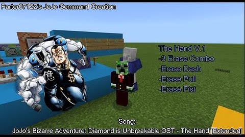 JoJo Stand Showcase MCPE/MCBE-The Hand V.1