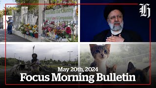 Iran helicopter crash, inquest resumes and Kiwis stranded | Focus Morning Bulletin May 20 2024