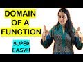 DOMAIN OF A FUNCTION FOR CBSE/ISC/JEE/NDA/CET/BANKING/GRE/MBA/COMEDK