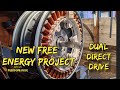 New FREE ENERGY project , dual recycled direct drive WIND TURBINE from washing machine motors