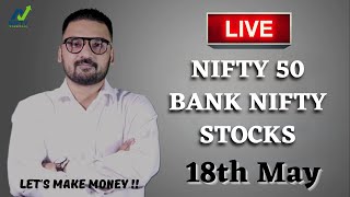 18 May 2022 - Live Intraday Analysis | Bank Nifty Live Analysis | Ahmad Ali Khan Nifty Technicals