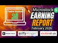 My Microstock Earnings Breakdown: February 2026 (Adobe, Shutterstock &amp; Getty Revealed!)
