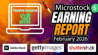 My Microstock Earnings Breakdown: February 2026 (Adobe, Shutterstock & Getty Revealed!)