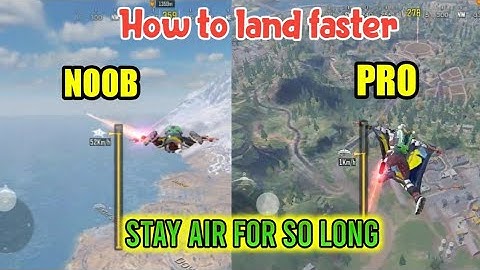How to land fast in cod mobile | How to fly long distance | Gliding, landing tips & tricks Airborne