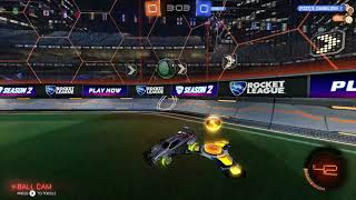 Backwards Save And Lucky Shot In Rocket League