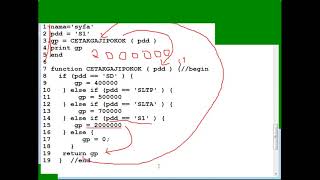 Algoritma PHP if dan function