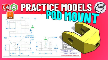 SOLIDWORKS Practice - Onshape Practice - Fusion 360 Practice Exercises - TooTallToby-21-02-09