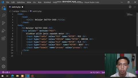 Struktur Switch Case pada PHP
