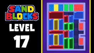 Sand Blocks level 17 walkthrough solution 