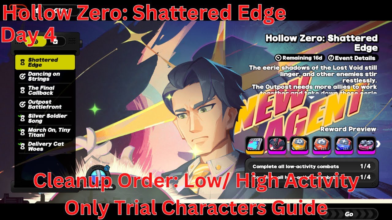 Zenless Routine Cleanup Hollow Zero: Shattered Edge Day 4 Cleanup Order: Low/ High Activity ...