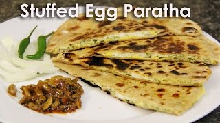 Egg Paratha / Anda Paratha Recipe | Street Style Anda Paratha - baida Roti Recipe