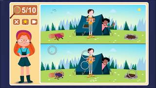 Viki Spotter: Camping, Level 12 Walkthrough, 1080p/60FPS.