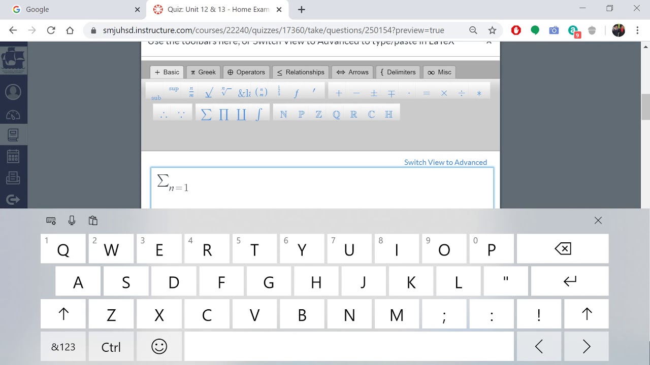 How to write an equation on Canvas - YouTube