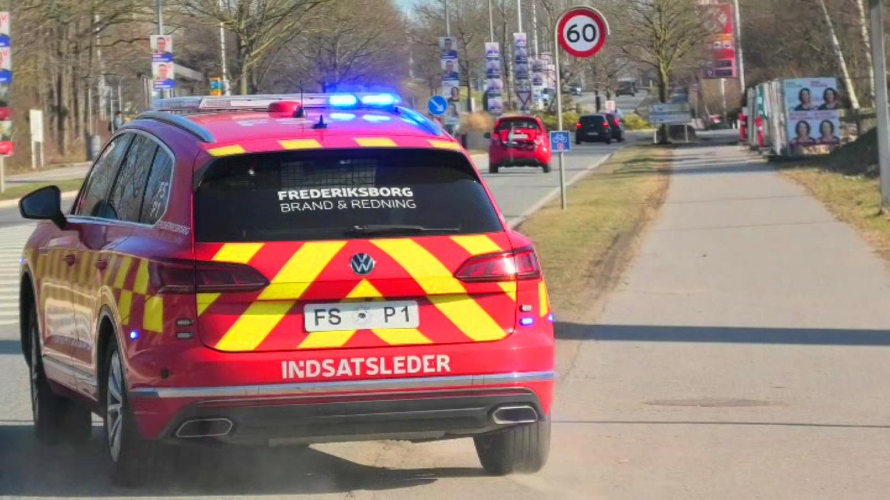 ST.FREDERIKSSUND (FSP1) ABA frederiksborg brand & redning brandbil i udrykning fire brigade respond