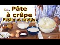 Pte  crpes sans grumeaux au lait de coco