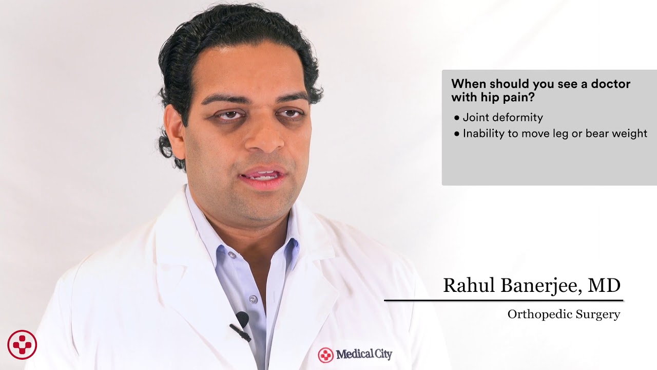 When to see a doctor with hip pain