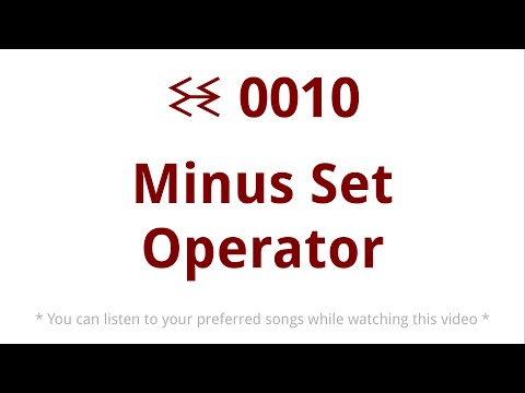 ꘒ0010 Minus Set Operator