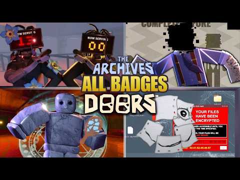 How to get EVERY NEW BADGE in The ARCHIVES? [DOORS]