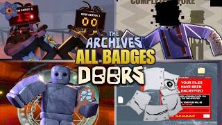 How to get EVERY NEW BADGE in The ARCHIVES? [DOORS]