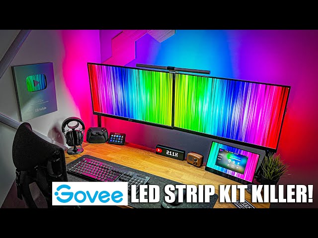 Govee LED STRIP KIT KILLER!  Lytmi Immersion Monitor Backlight Unboxing  Setup Review 