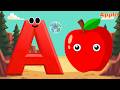 A for Apple 🍎 | A A Apple 🍏 | Learn ABC the Fun Way | Mini Shark 🦈
